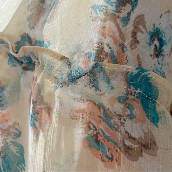 ☁️ Dreamy vintage floral tiered midi dress - Picture 8 of 8